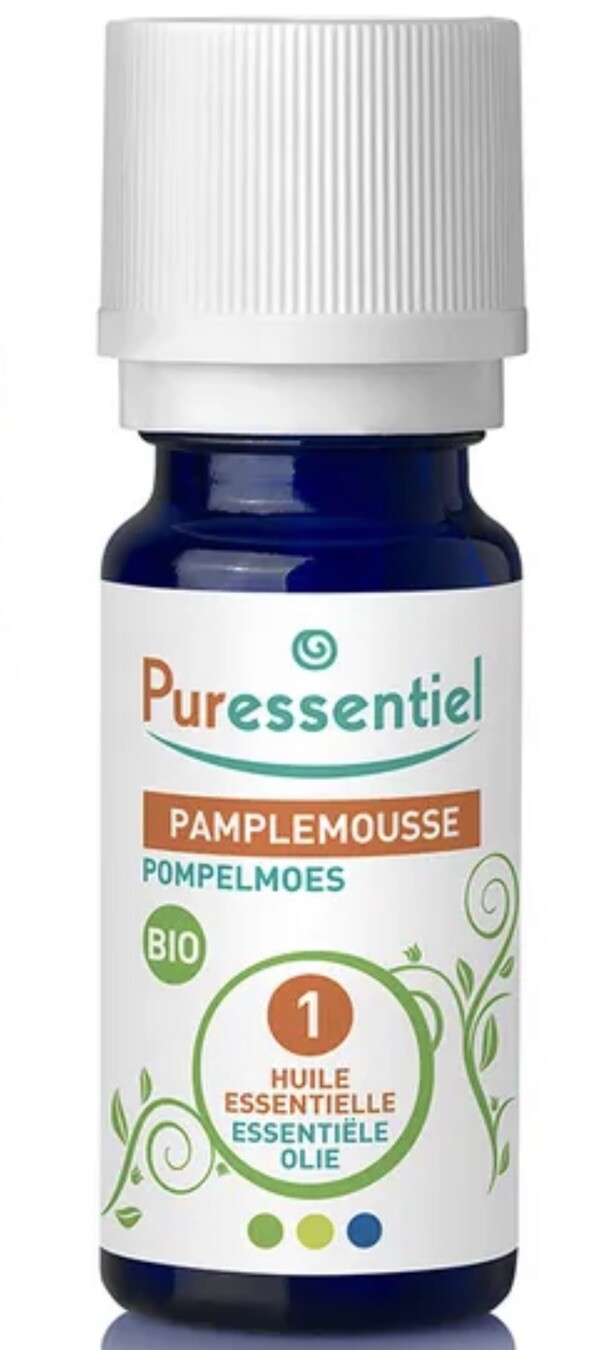 Huile essentielle pamplemousse bio Puressentiel 10ml pour diffuseur au bureau et salon