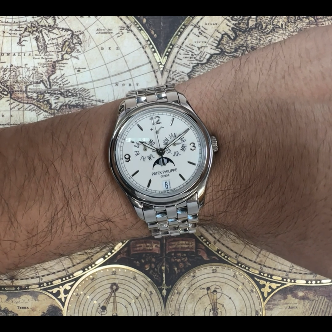 Patek Philippe Annual Calendar 18k White Gold Moon Phase 39mm