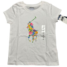 Polo Ralph Lauren Floral-Pony Cotton Shirt for Girls Size 6 