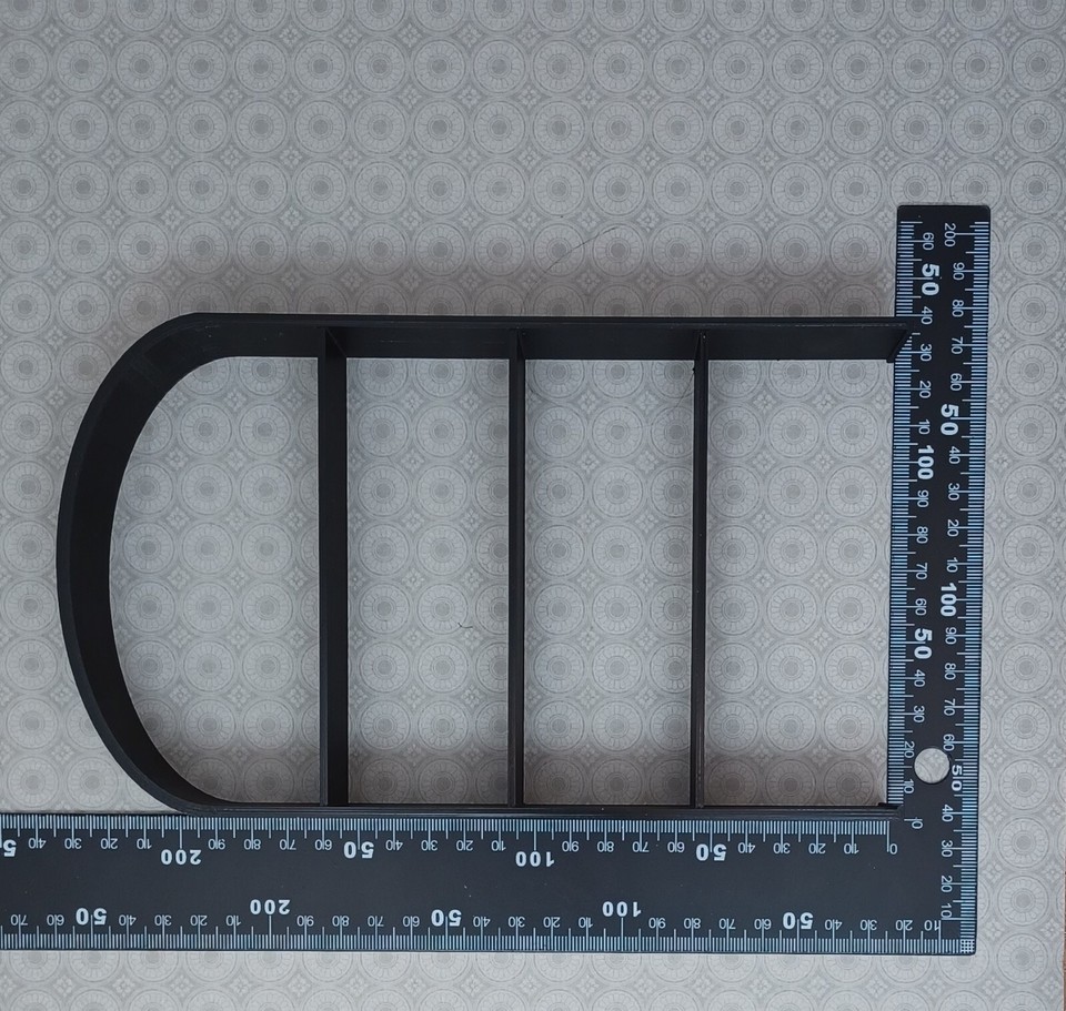 ⚫BLACK & SHELF for LIVING ROOM Console FURNITURE house 1/6 for