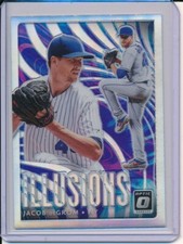 2020 Donruss Optic Jacob deGrom Optic Illusions SILVER HOLO PRIZM