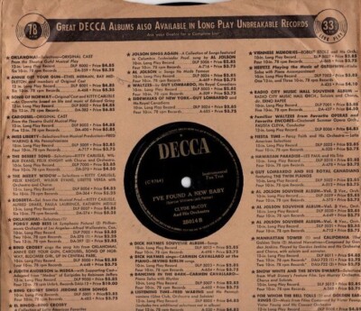 Clyde McCoy - Sugar Blues / I've Found A New Baby  10'' 78