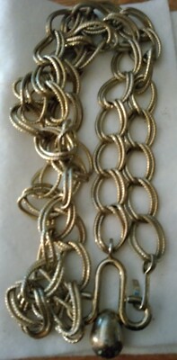 Belt Vintage Fashion Runway Gold Tone Large Link Women display picture 1
