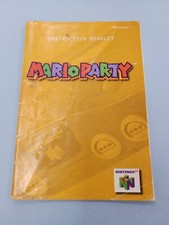 Authentic Nintendo 64: Mario Party Instruction Manual, 1998 N64