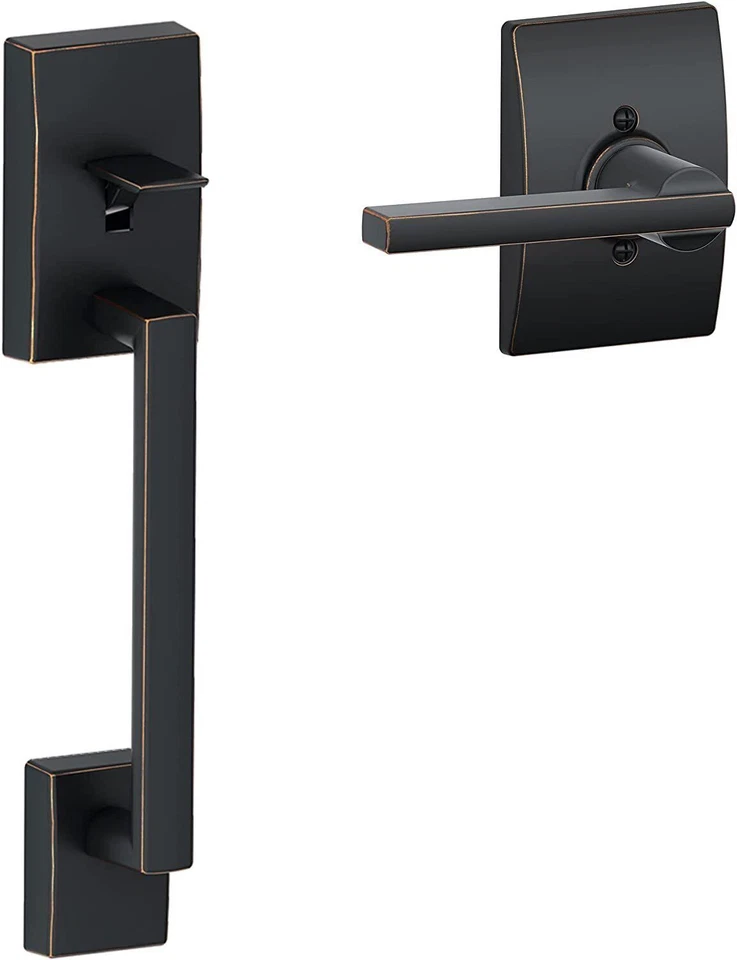Schlage Century Door Handleset with Latitude Door Handle - FE285 CEN LAT CEN