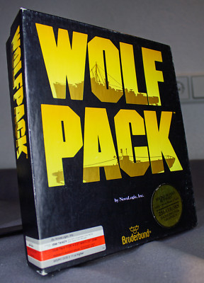 Wolfpack von Broderbund für IBM PC MS-DOS 5,25'' und 3,5'' Disks Big Box 1989