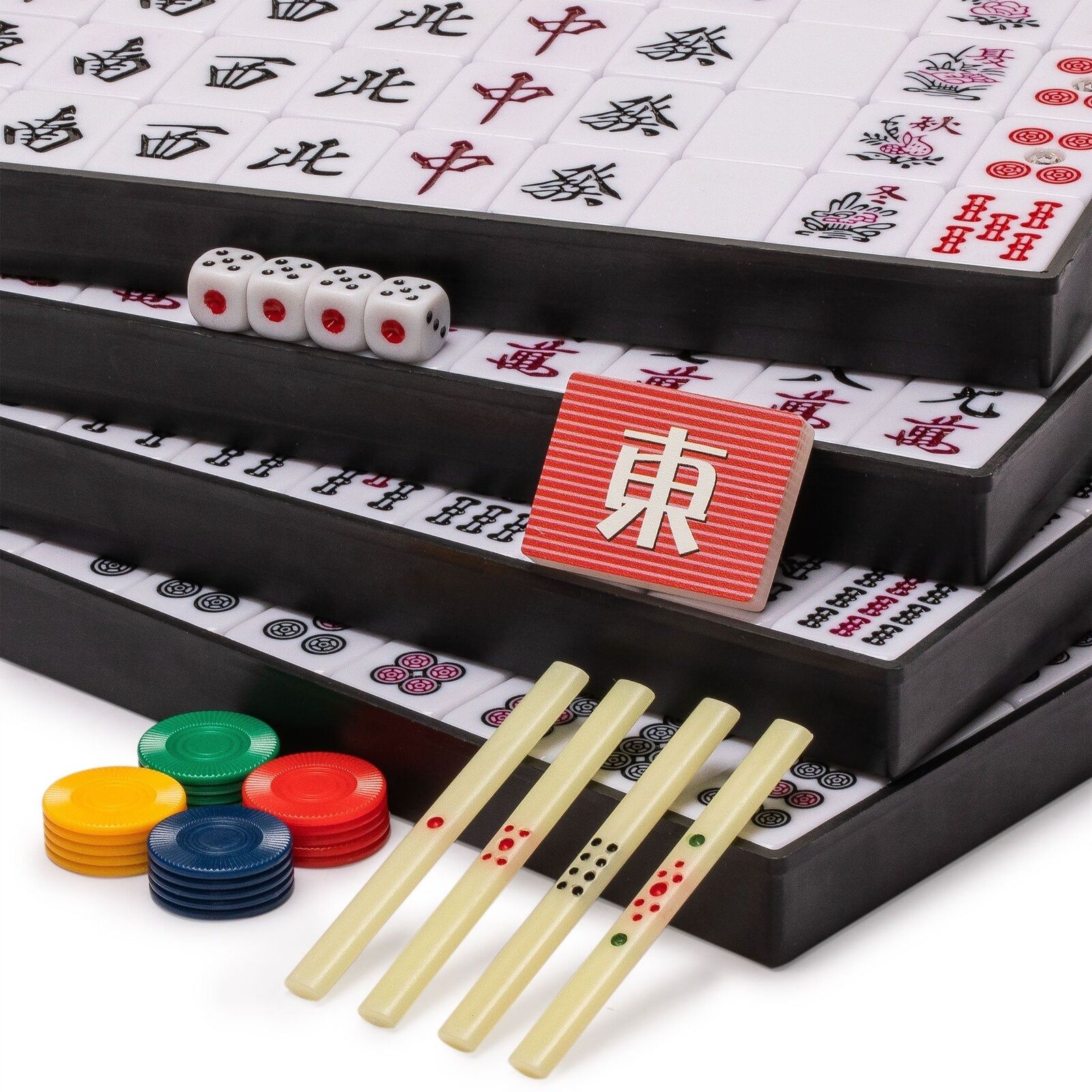 M5 Mahjong Game Old Japanese Riichi Mahjong Full Set-144 