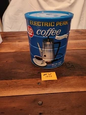 Vintage A&P Coffee Tin Cans 3 Lb ELECTRIC PERK 