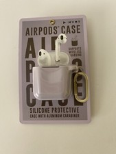 MVMT Airpods Case. Silicone Protective Case With Aluminum Carabiner New In Case.
