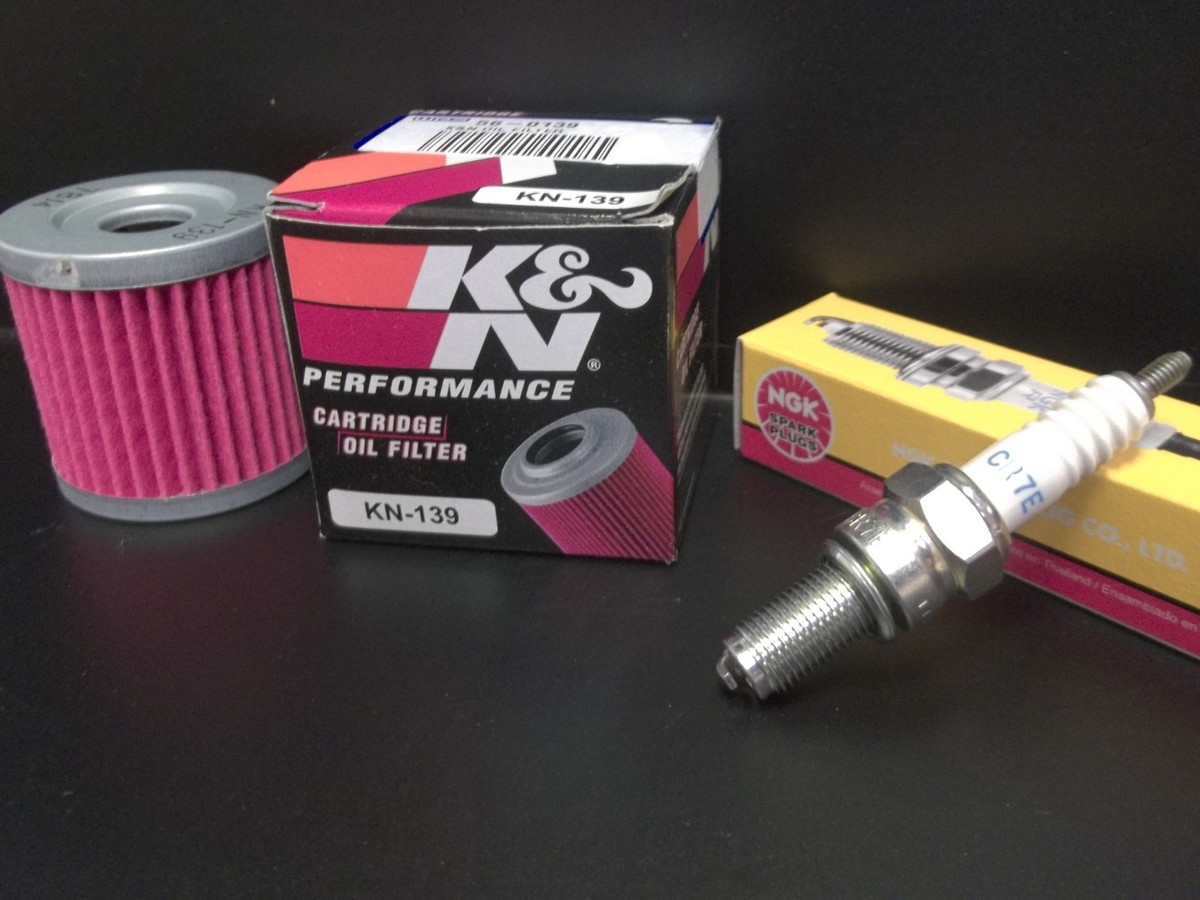 Tune up Kit Suzuki LTZ400 LTZ 400 Kawasaki KFX Spark Plug K&N Oil