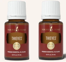 2 Pack - Young Living THIEVES Essential Oil 15ml - Premium Essential Oil Blend