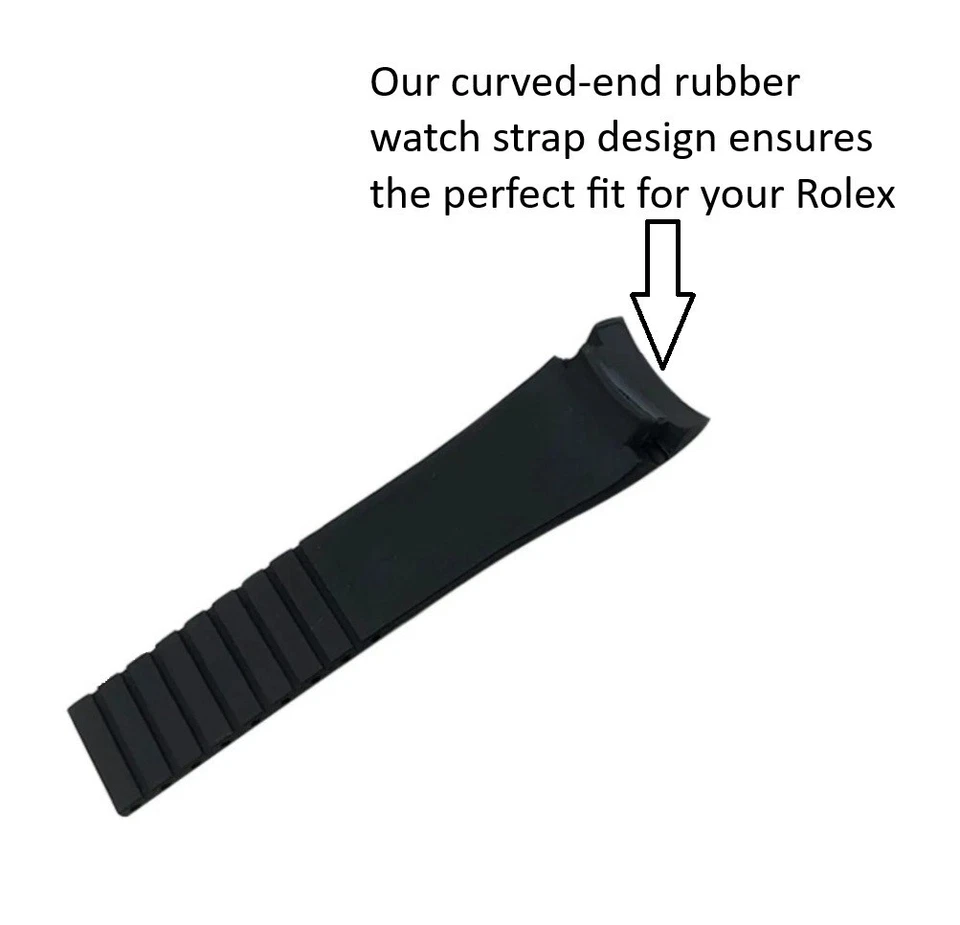 Резиновый ремешок для часов ROLEX DATEJUST DAYTONA SUBMARINER GMT OYSTERFLEX - Изображение 3 из 4