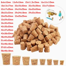 5/10 Pcs Cork Stoppers Bottle Cork Barrel Cork Stoppers Nature Cork Dia 8mm-58mm