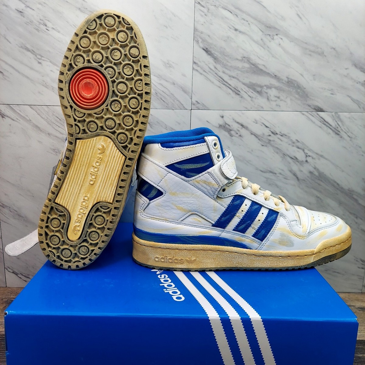 adidas Originals Forum 84 High Put In Work White Blue GZ6467 adidas Originals Forum 84 High Put In Work White Blue GZ6467