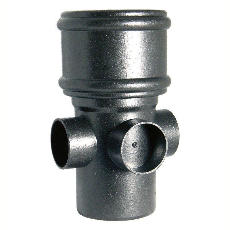 Floplast SP581CI 110mm/4 Inch Ring Seal Soil - Boss Pipe SK/SP - Faux Cast Iron