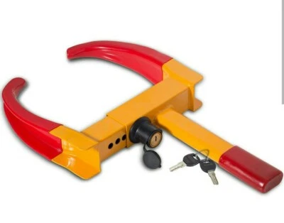 OxGord Heavy Duty Automotive Anti Theft, Towing Wheel Clamp Boot Lock ADJUSTABLE