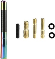Car Short Antenna, 4.72'' Aluminum Radio Antenna Mast 4.72, Colorful