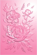 3D Embossing Folder for Card Making,Flower Clear Plastic Texture Fades Embossing