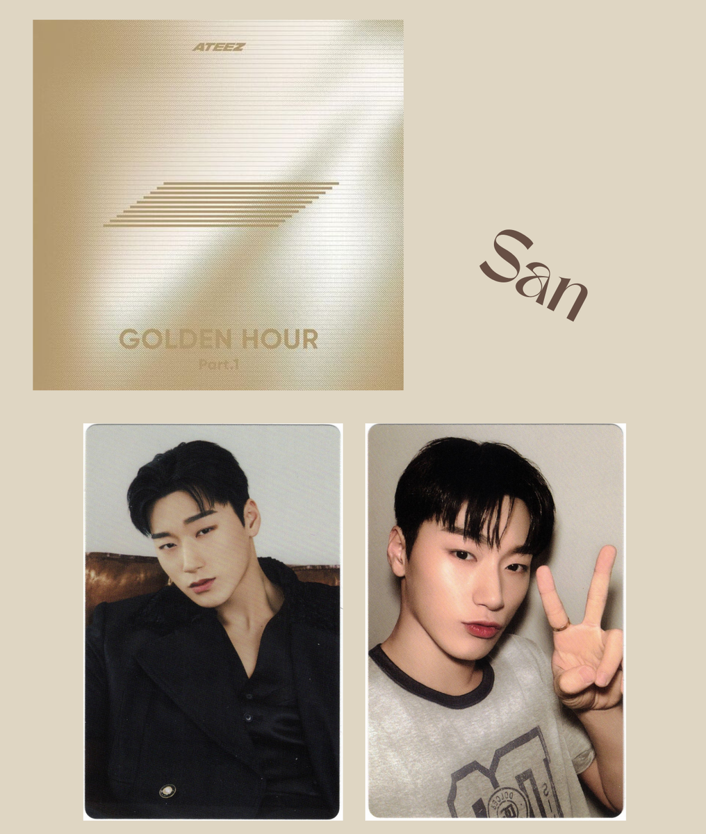 Ateez San Golden Hour Part 1 Poca Version Original Photocards | eBay
