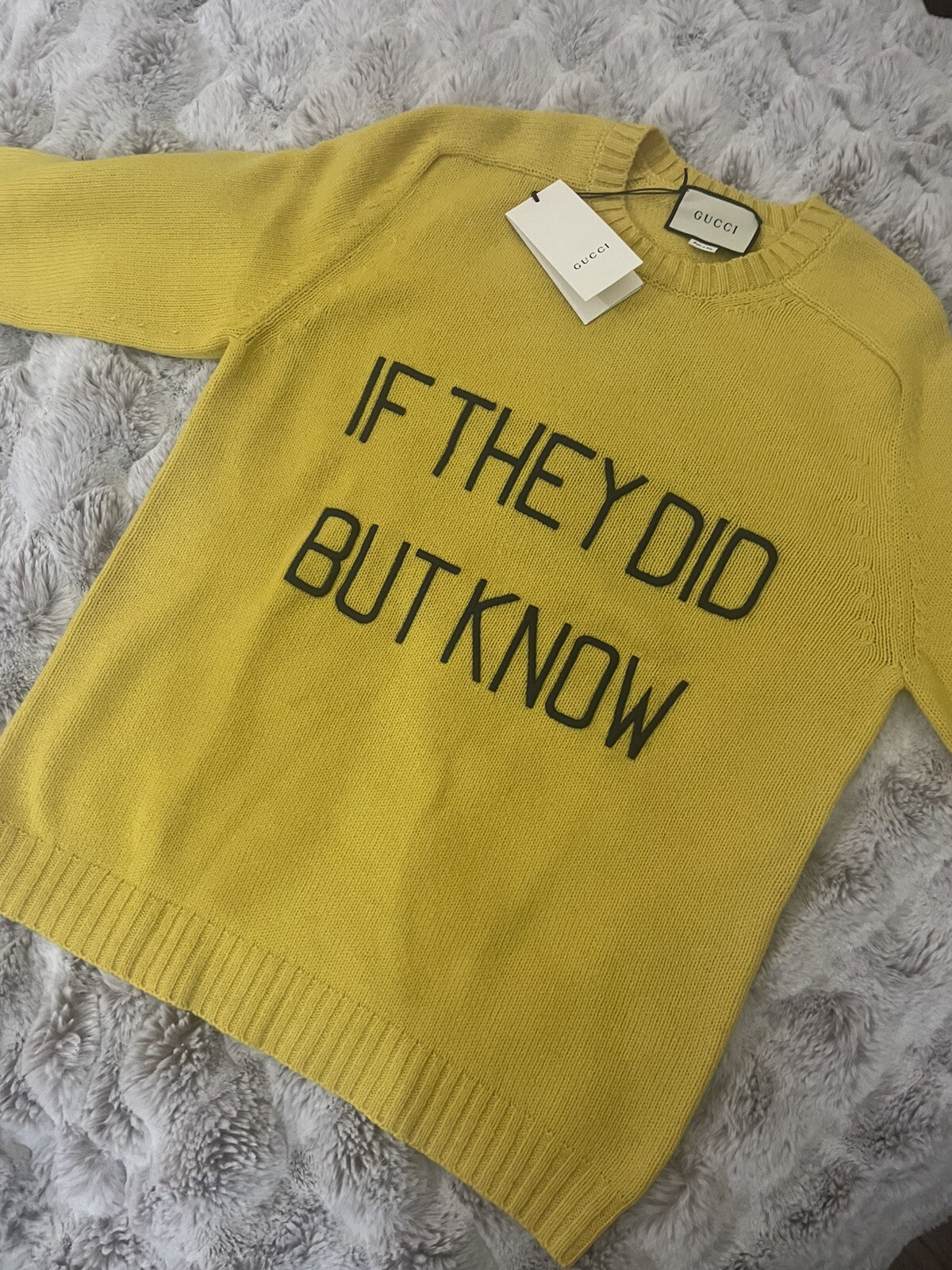 Gucci Men's "If They Did But Know" Sweater Sz M image 3