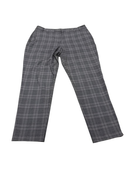 Preview Womens Size 16 Grey Check Slim Dress Pants Good Condition