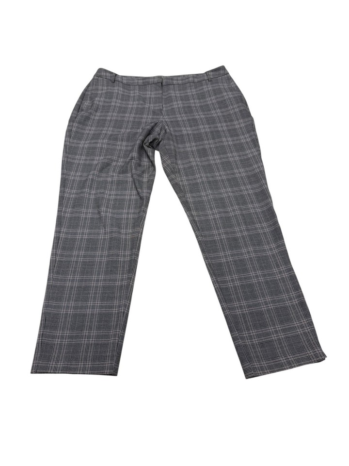Preview Womens Size 16 Grey Check Slim Dress Pants Good Condition