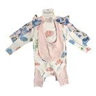 Burt's Bees Baby Toddler Girl Organic Cotton 4-Piece Layette Playwear Set