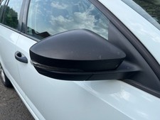 Skoda Octavia Mk3 Estate 2013-2017 Driver Side Wing Mirror Black Electric