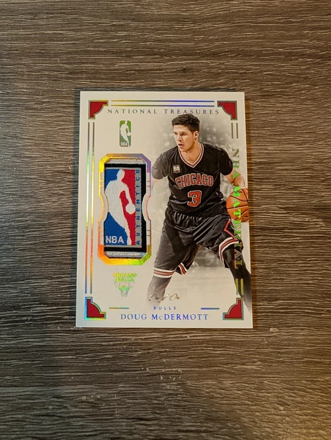 2015-16 National Treasures Doug McDermott #12 Laundry Tag Logoman 1/1 Bulls