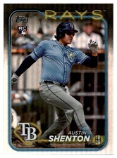 2024 Topps Baseball Update Austin Shenton Rainbow Foil #US275 Tampa Bay Rays