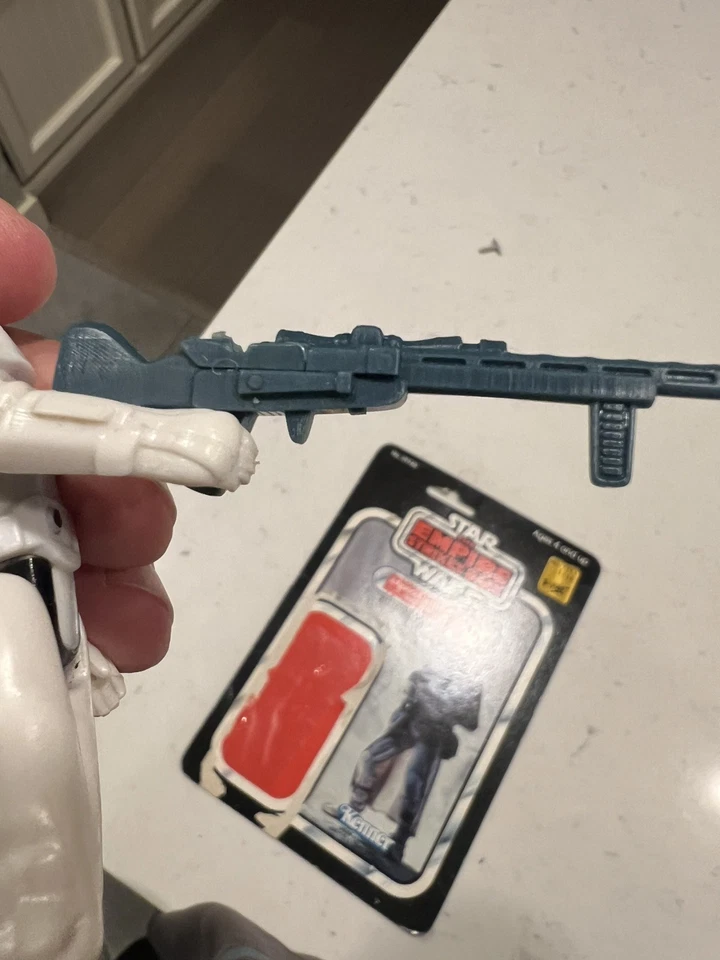 De colección 1980 Star Wars ESB Snowtrooper Sin usar, en caja, reverso de tarjeta original Kenner ¡¡raro!! LEER Foto 3 de 4