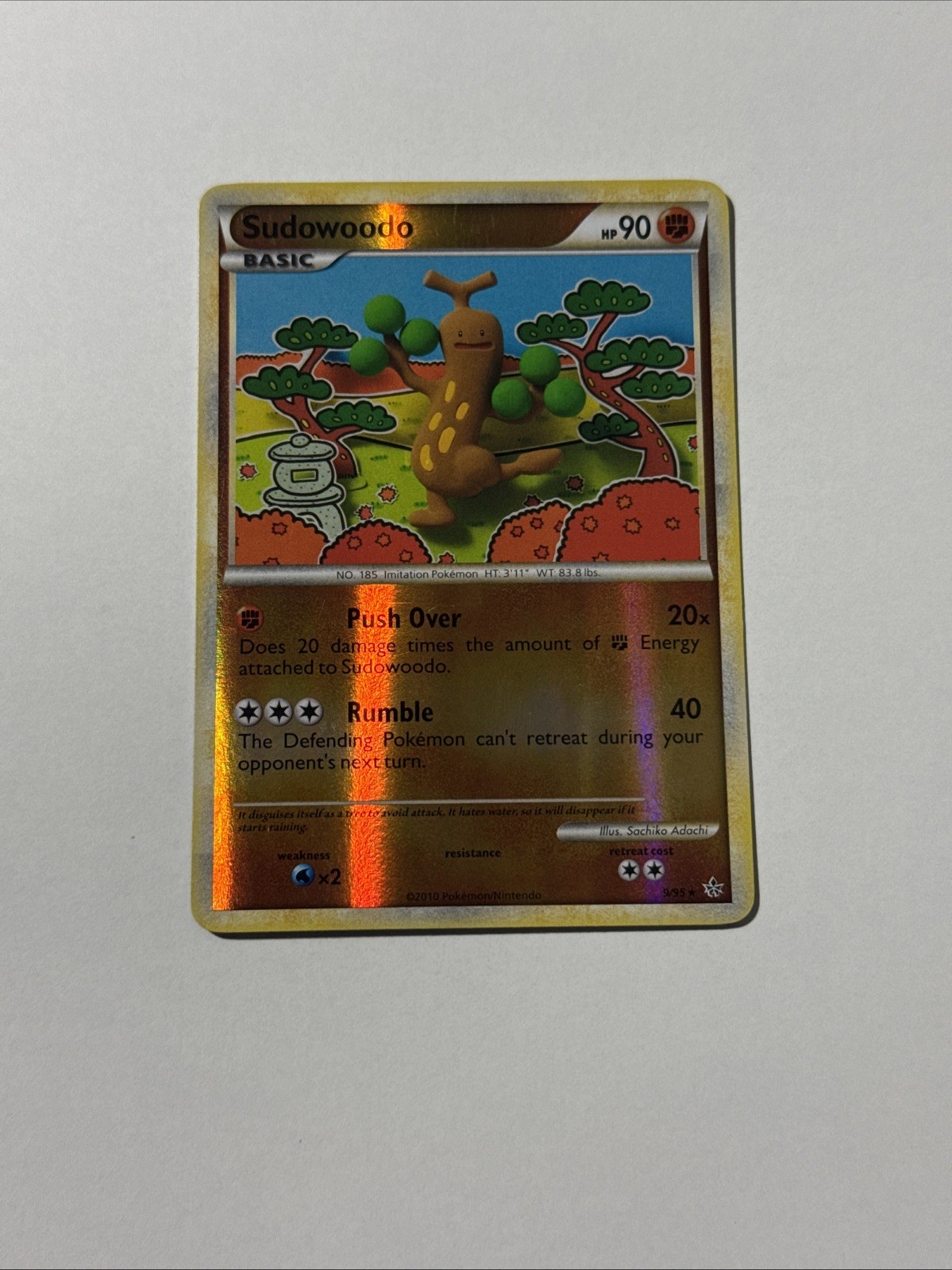 Sudowoodo 9/95 Reverse Holo HGSS Unleashed Pokémon LP