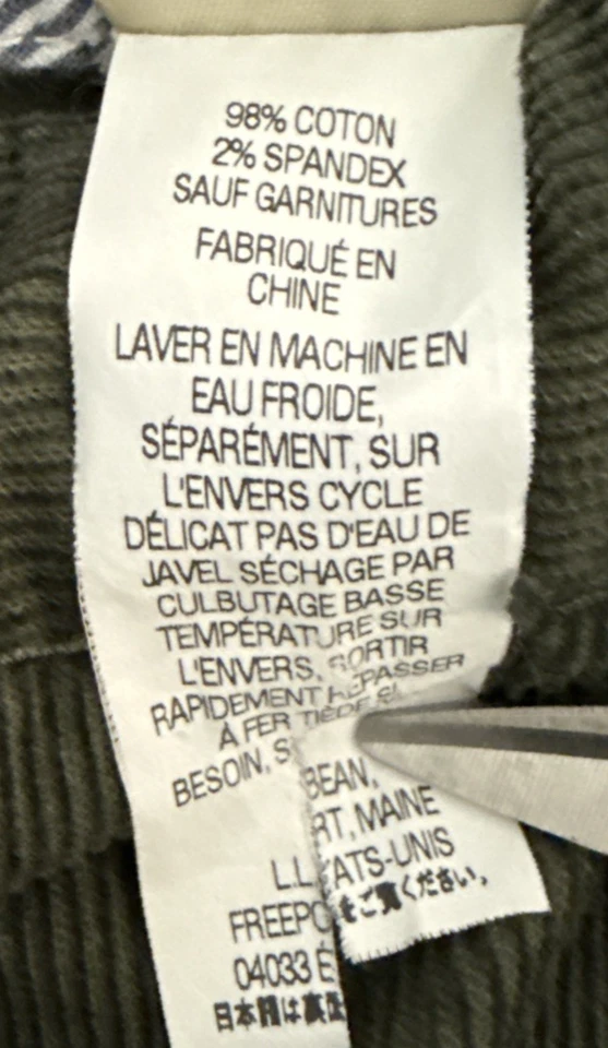 LL Bean Corduroy Skirt Women’s 18R Dark Green Classic Preppy Stretch 40”W x 21”L - Image 3 of 4