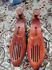Florsheim Solid Wood Shoe Tree Vented Red Form Insert Stretcher Pair Size 9 - 3