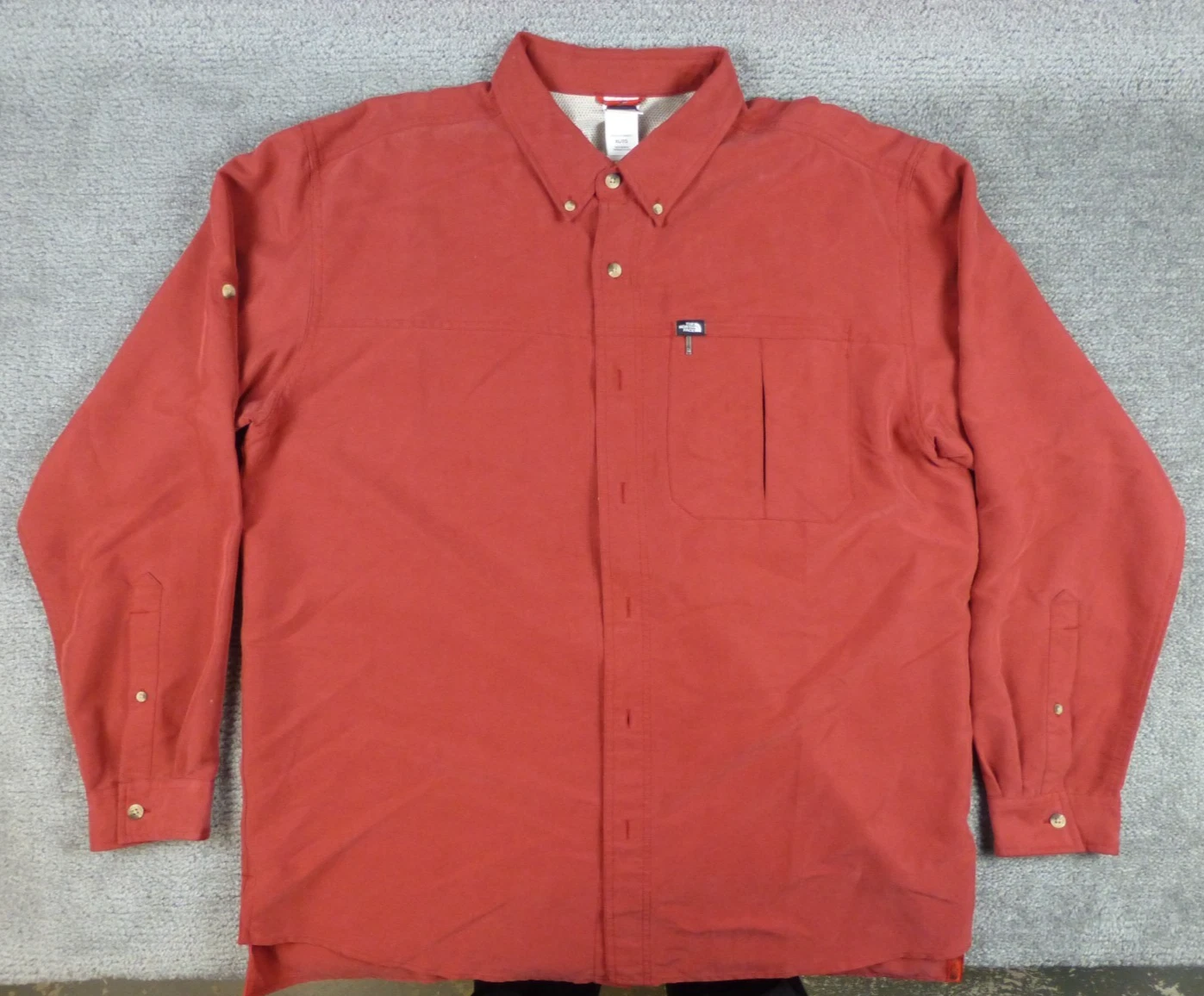 The North Face Men’s Long Sleeve Button Up Hiking Shirt XL Salmon Red Mesh Lined
Opens in a new wind