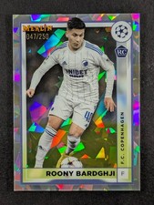 2022-23 Topps Merlin Chrome UEFA ROONY BARDGHJI 47/250 RC Atomic Refractors #60