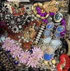 Huge 19 Pound Vintage to Now Costume Jewelry Good Use Wear Sell Craft Lot# GB30