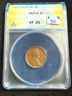 1923 S LINCOLN WHEAT CENT ANACS VF 35 342