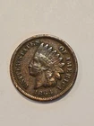1864 Indian Head Cent { VF Very Fine } "Variety 3-No L" US Mint 1c Copper Penny