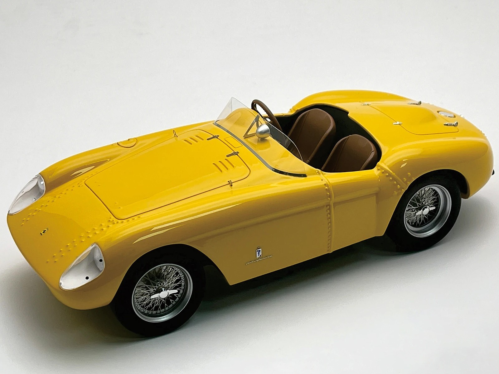 FERRARI 500 MONDIAL ''PRESS VER.'' MODENA YELLOW 1/18 BY TECNOMODEL TM18-278 G