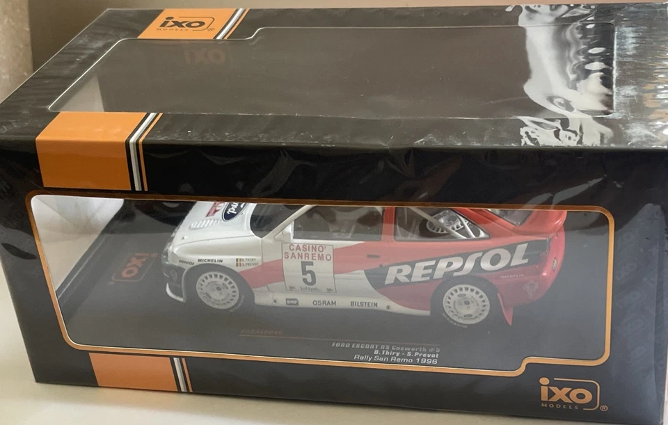 Model Ford Escort RS Cosworth diecast car San Remo Rally 1996 IXO 24RAL004B 1:24 - Image 2 of 4