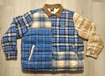 KITH Murray Plaid Shirt Jacket Quilted Puffer Flannel Men's 2XL