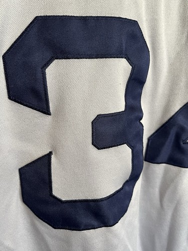 VINTAGE Boston Red Sox Grey David Ortiz #34 Majestic Baseball Jersey Size 2XL Pa - Picture 11 of 14