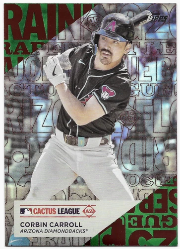 2025 Topps Series 1 - Training Ground Green Foil /99 - Corbin Carroll #TG-15