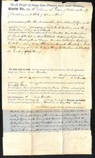 1850 William S. Lyon / Gildersleeve $175 Mortgage-style Deed Portland, CT