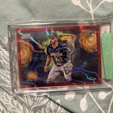 2025 Topps Chrome Cosmic-#STN-4 Brooks Lee (RC) Red Starry Night Refractor /5