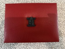 1992 UK Royal Mint Proof Coin Set In Red Leather Deluxe Presentation Case