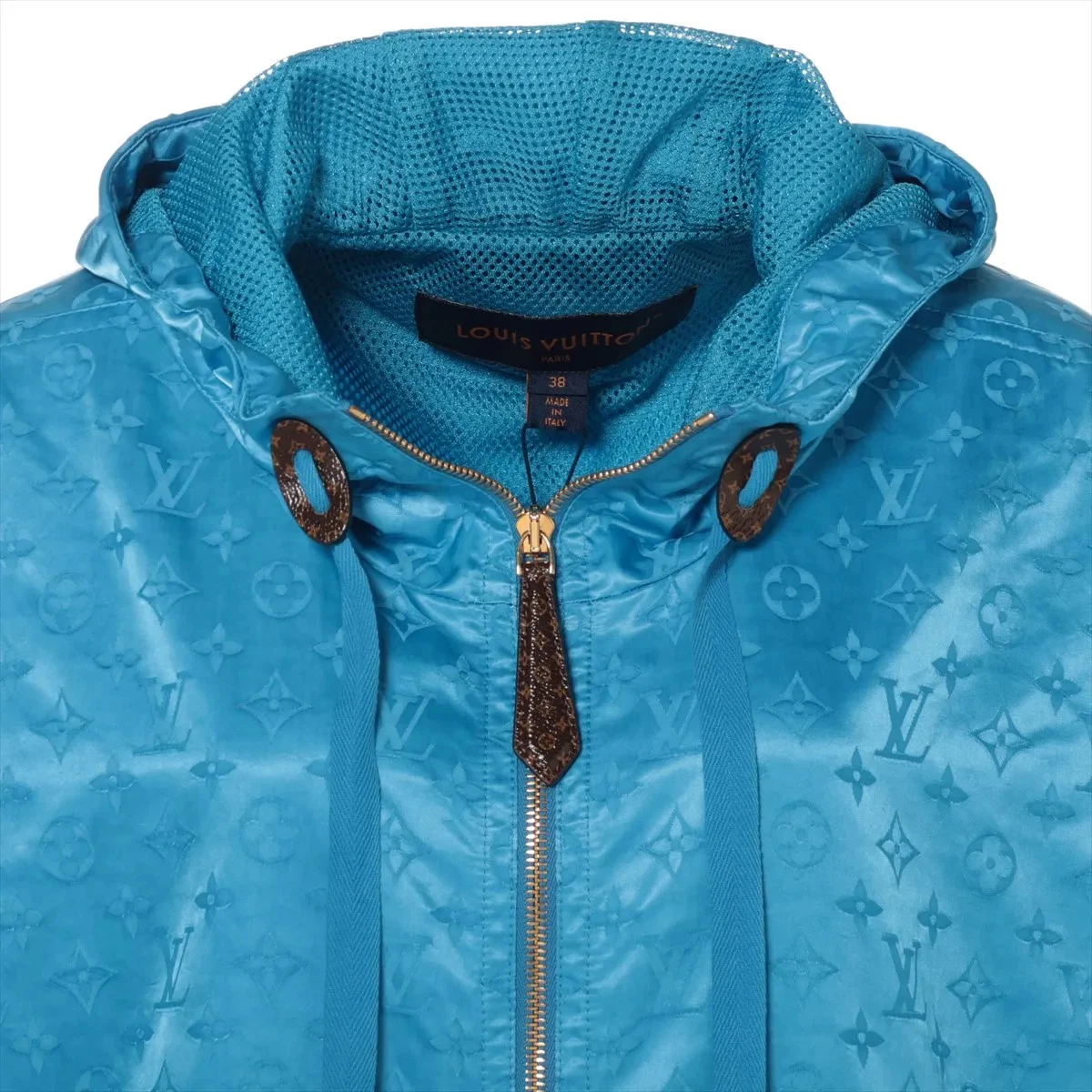 LOUIS VUITTON（LV） Louis Vuitton 23AW Giacca Nylon 38 Donna Blu RW232W FPOW11ZL9 Monogramma