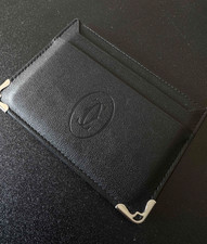 Cartier Must de Cartier Black Calfskin Leather Card Holder Luxury Wallet - NIB