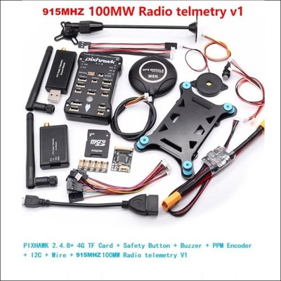 Pixhawk 915MHz 100MW FPV TX Radio Telemetry with PPM Encoder and Buzzer ot25 #ea